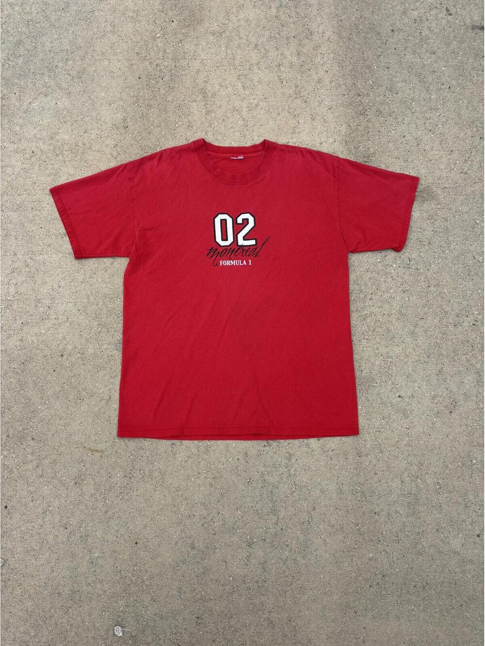 Vintage Nascar Red faded Formula 1 Racing Graphic T-Shirt